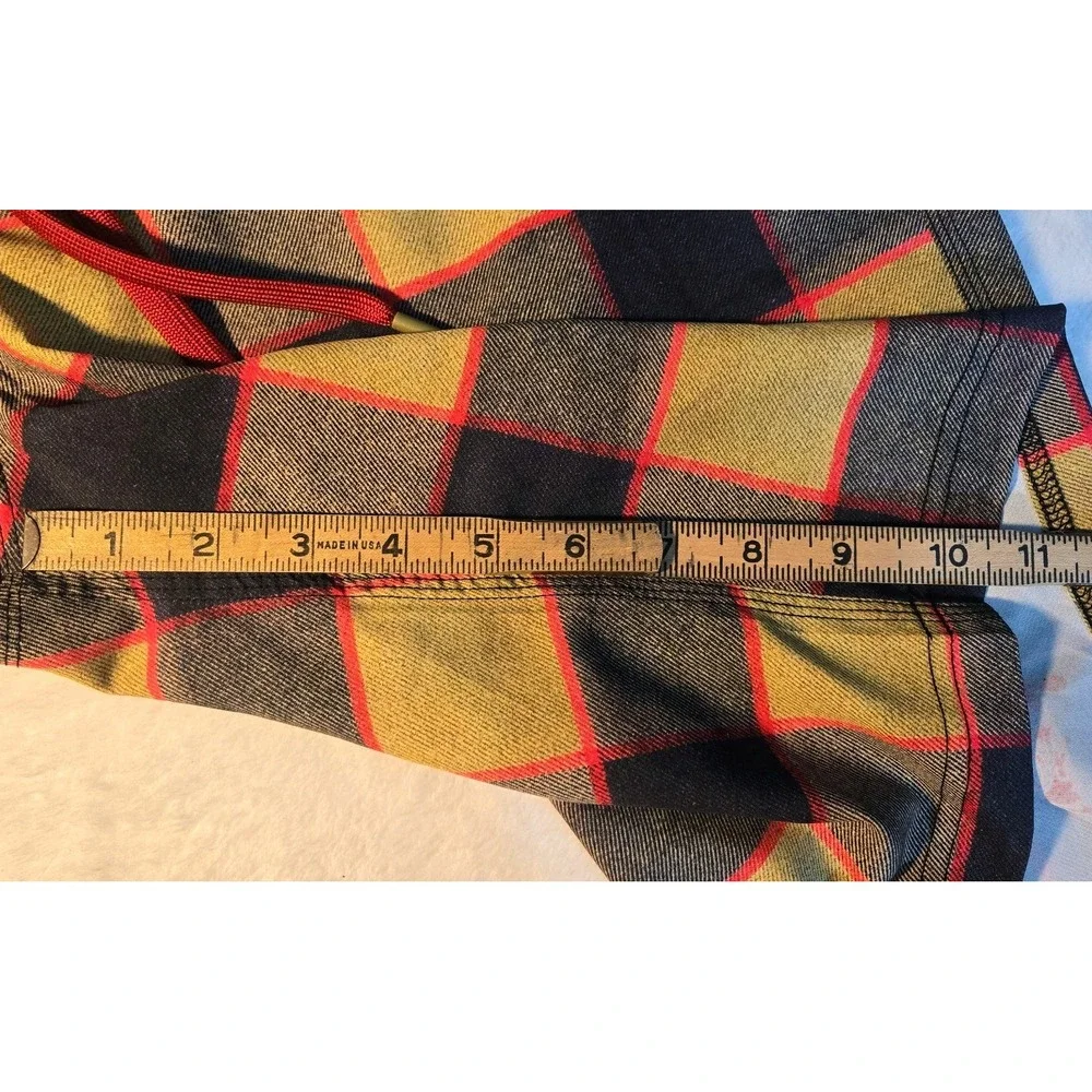 Dixxon Flannel Company BoardSwim Trunks Yellow red black plaid 